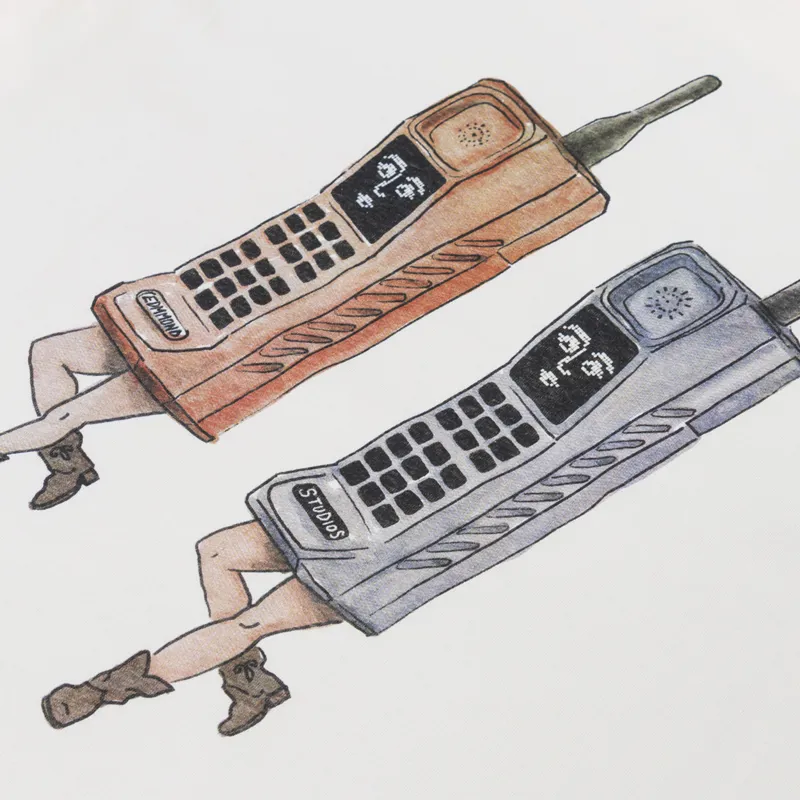 Edmmond Studios Call Me T Shirt Off White-4