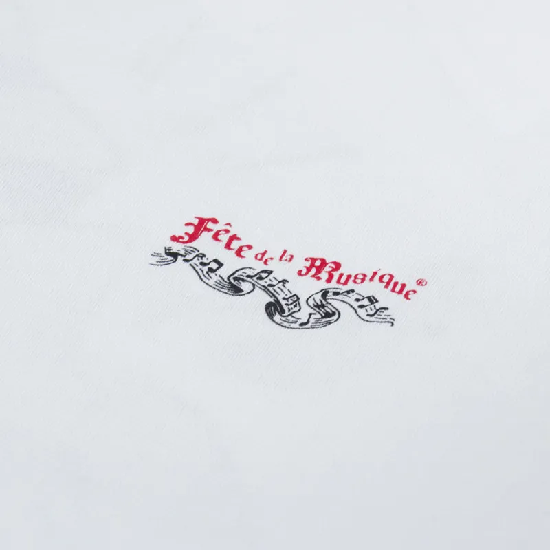 Edmmond Studios Fete De La Musique T Shirt White-5