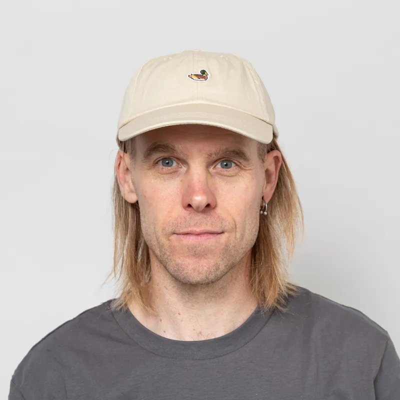 Edmmond Studios Duck Patch Cap Beige-1