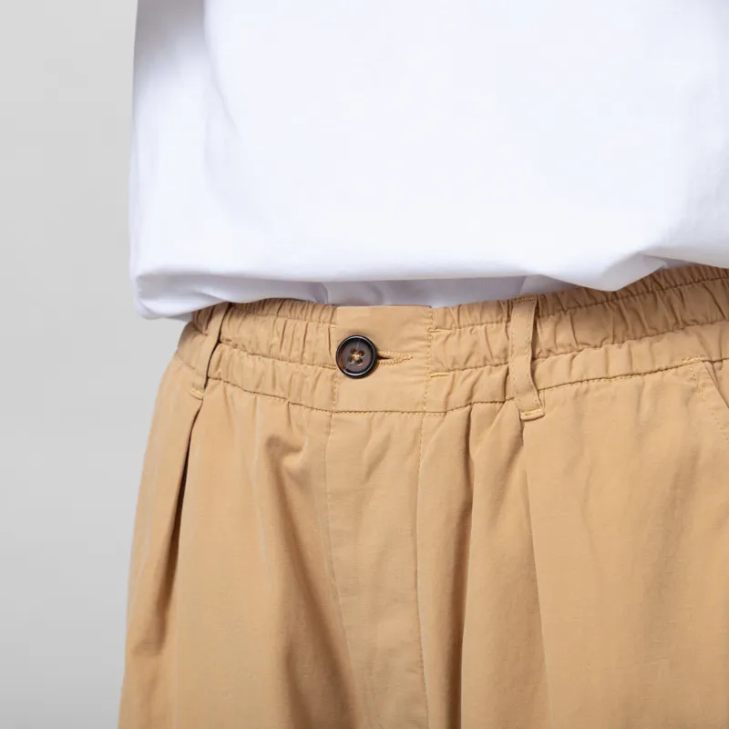 Universal Works Womens Oxford Pants Dark Sand Summer Canvas-9