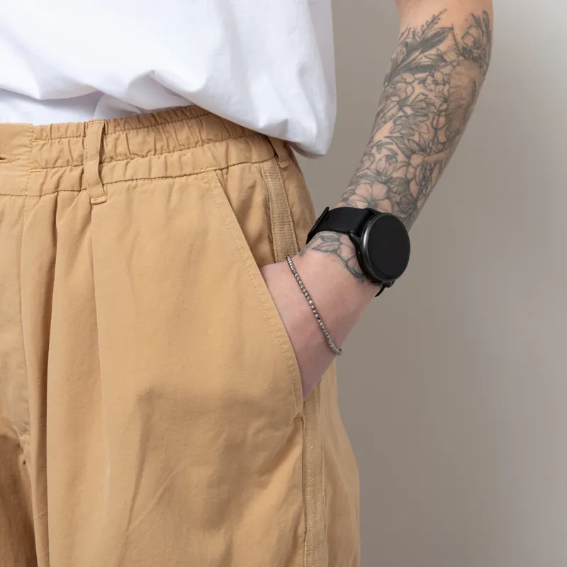 Universal Works Womens Oxford Pants Dark Sand Summer Canvas-7