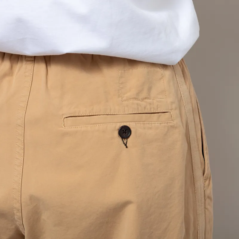 Universal Works Womens Oxford Pants Dark Sand Summer Canvas-6