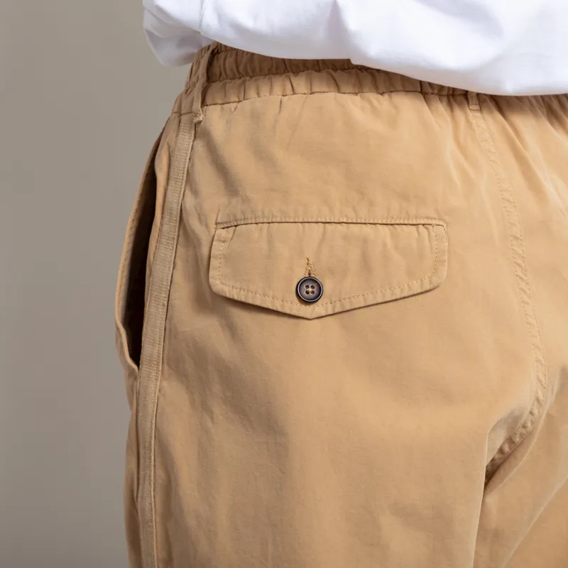 Universal Works Womens Oxford Pants Dark Sand Summer Canvas-5