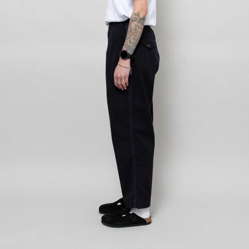 Universal Works Womens Oxford Pants Navy Summer Canvas-2