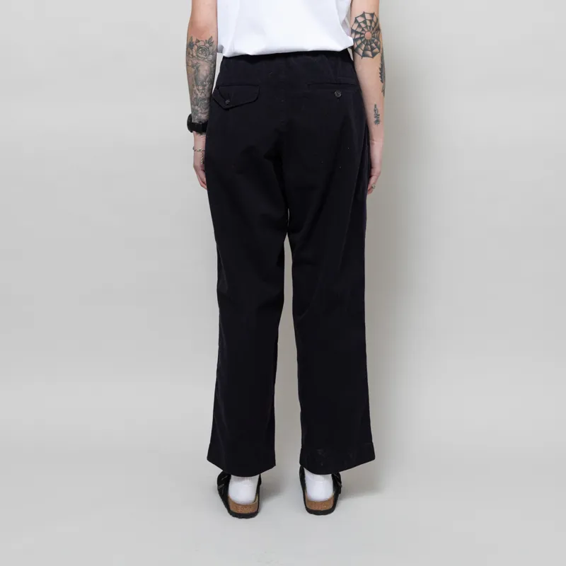 Universal Works Womens Oxford Pants Navy Summer Canvas-3