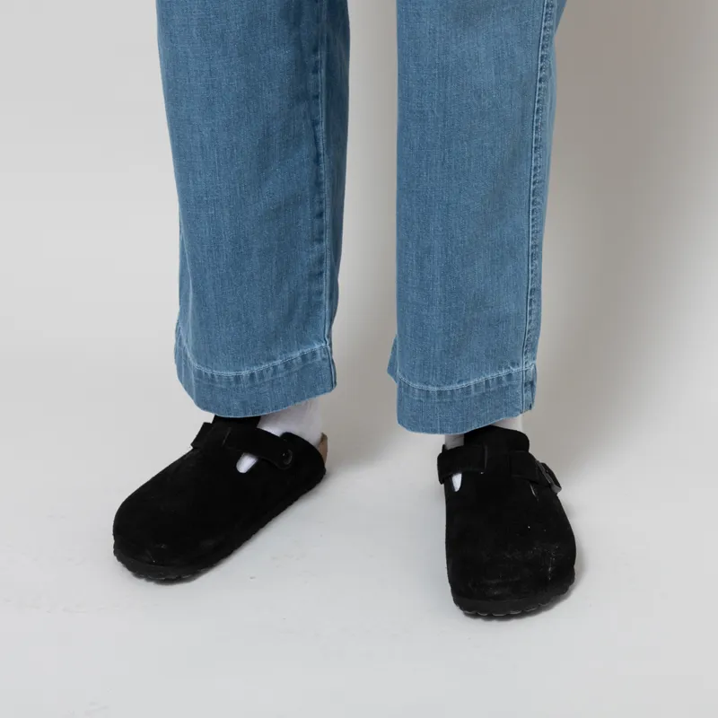 Universal Works Womens Oxford Pants Washed Indigo Organic Denim-10