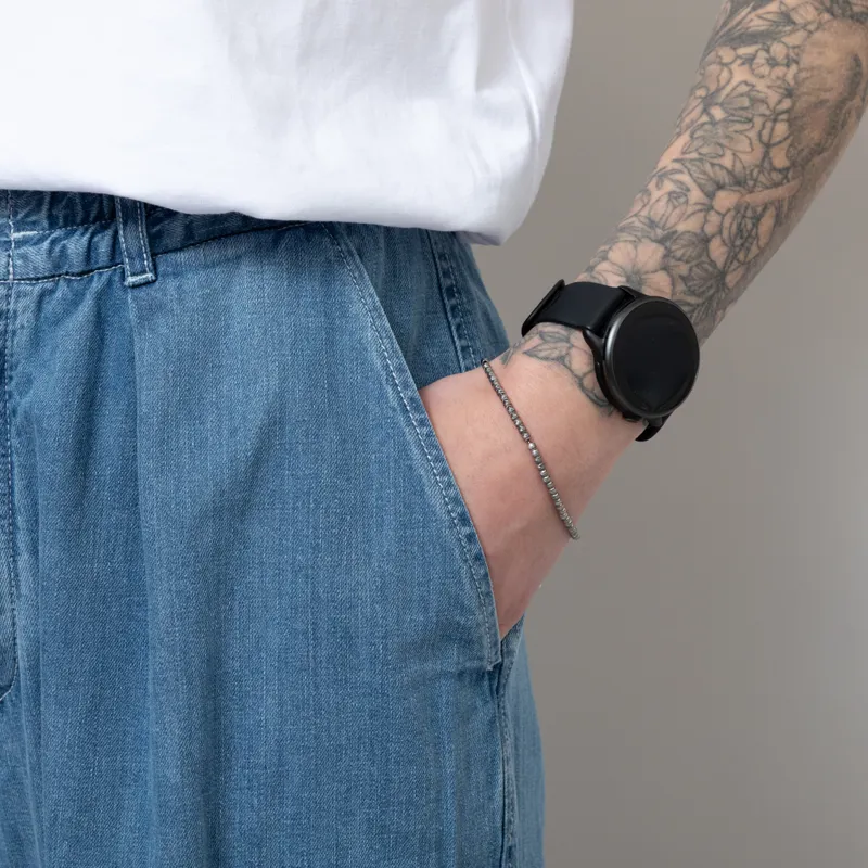 Universal Works Womens Oxford Pants Washed Indigo Organic Denim-8