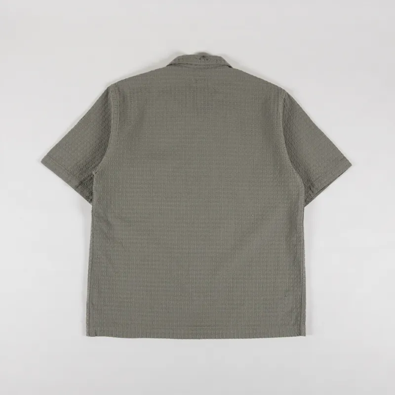 Universal Works Road Shirt Olive Delos-1