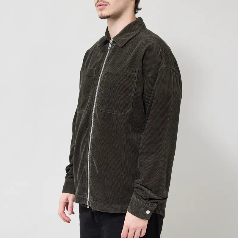 Revolution Zipped Worker Shirt Army-1