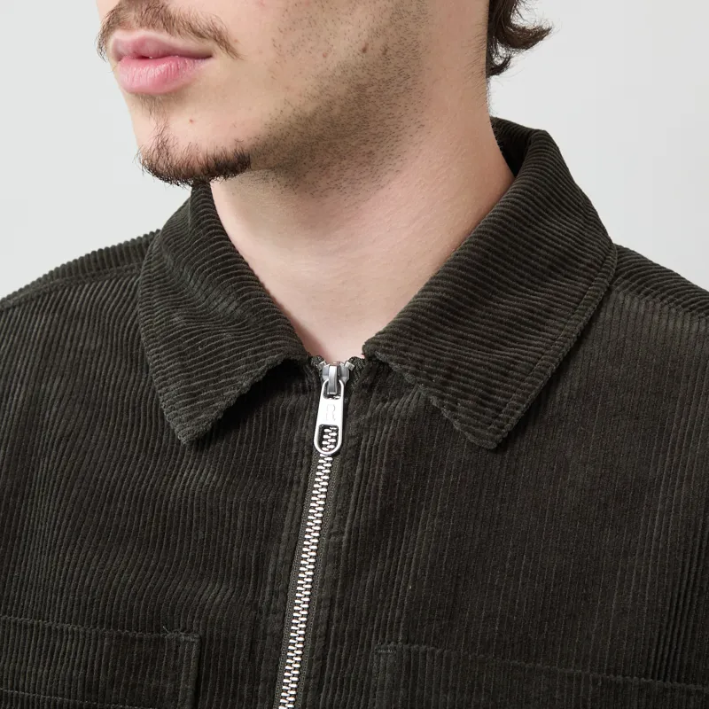 Revolution Zipped Worker Shirt Army-3