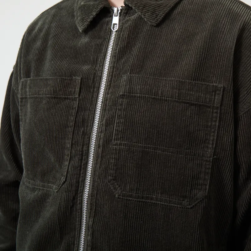 Revolution Zipped Worker Shirt Army-5