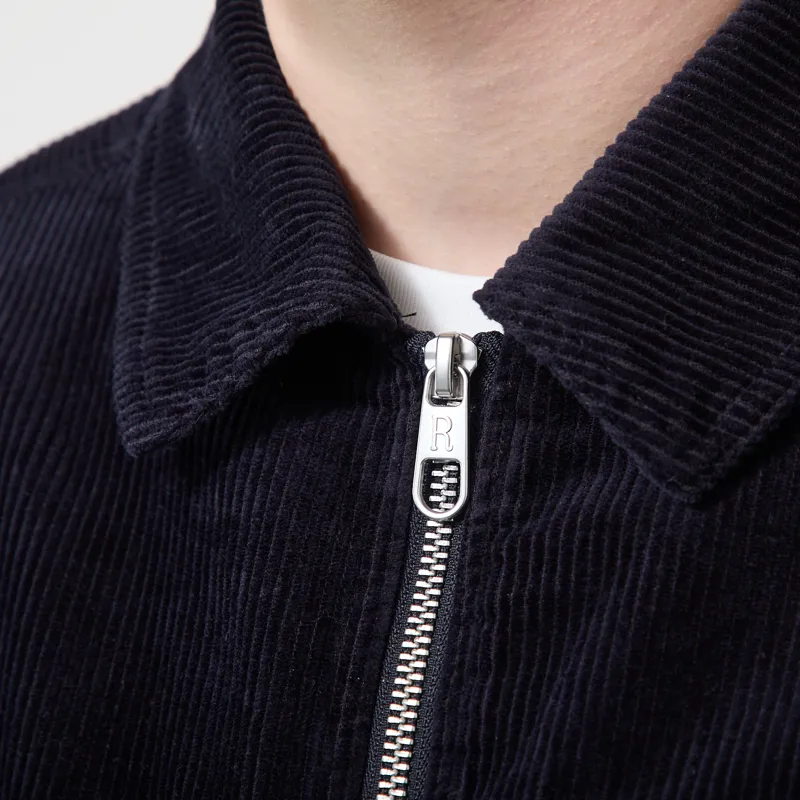 Revolution Zipped Worker Shirt Navy-4