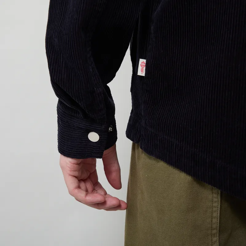 Revolution Zipped Worker Shirt Navy-9
