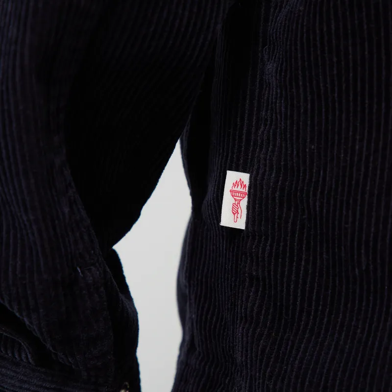 Revolution Zipped Worker Shirt Navy-10