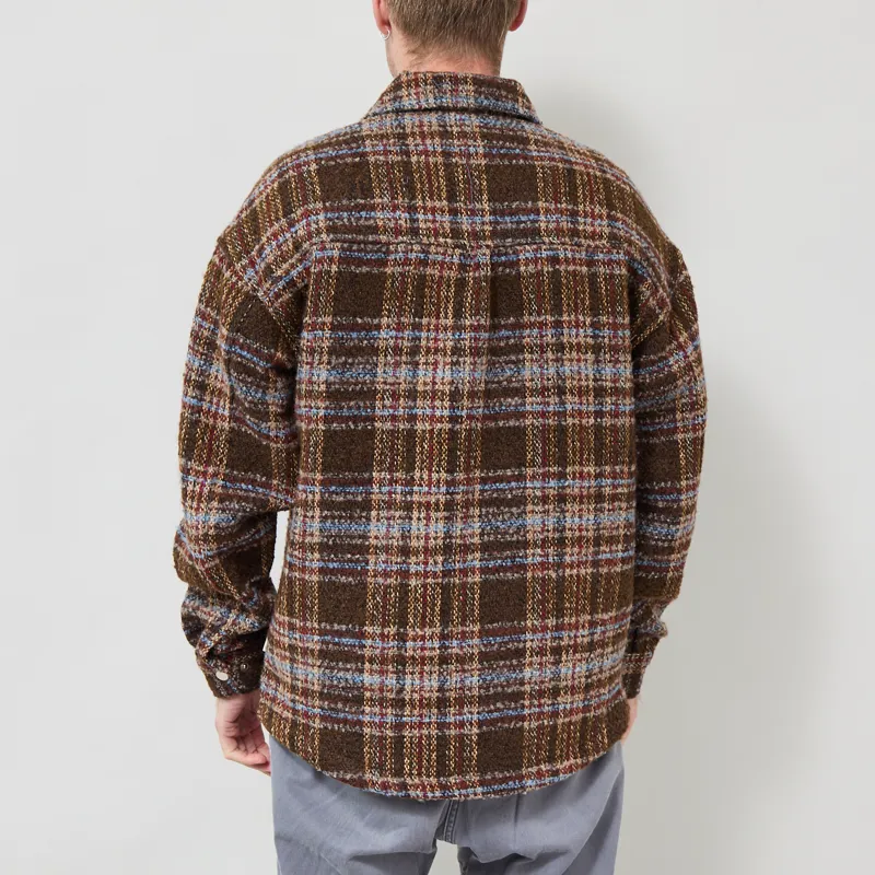 Revolution Zipped Overshirt Brown-2