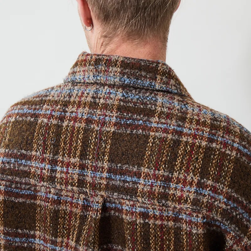 Revolution Zipped Overshirt Brown-3