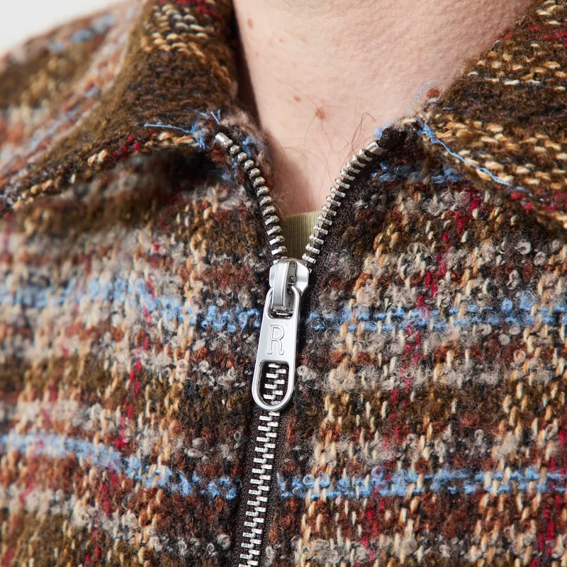 Revolution Zipped Overshirt Brown-5