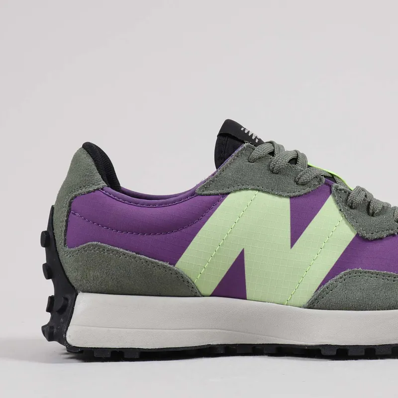New Balance 327 Shoes Sour Grape Bleached Lime-5