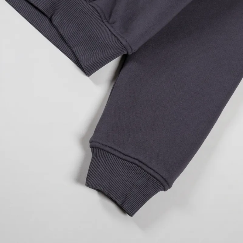 Patta Classic Zip Up Hooded Sweater Forged Iron-7