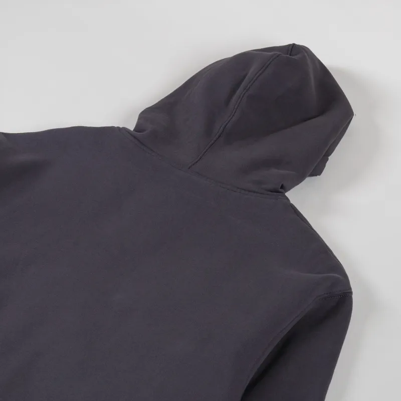 Patta Classic Zip Up Hooded Sweater Forged Iron-3