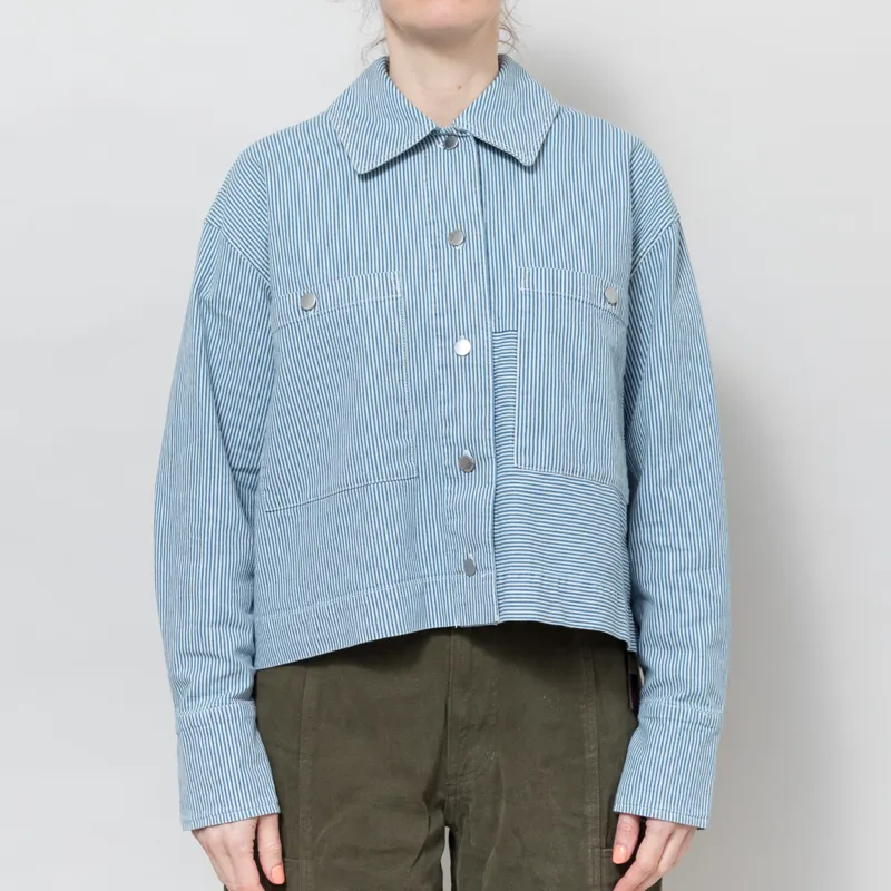 Selfhood Womens Cropped Shirt Blue