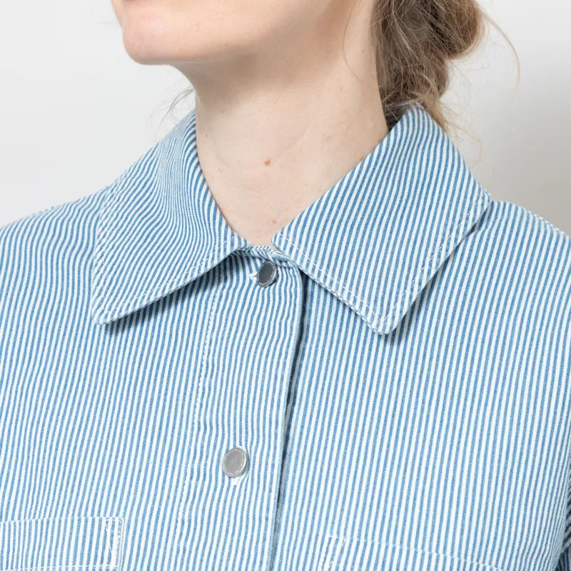 Selfhood Womens Cropped Shirt Blue-5
