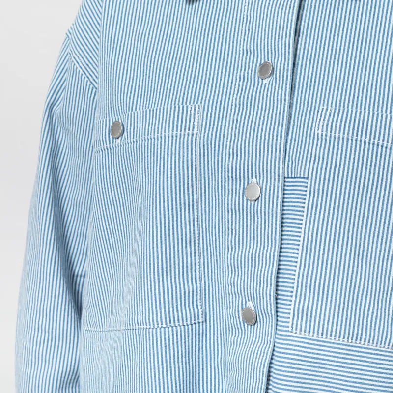 Selfhood Womens Cropped Shirt Blue-7