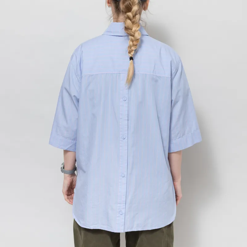 Selfhood Womens Short Sleeve Shirt Light Blue-3