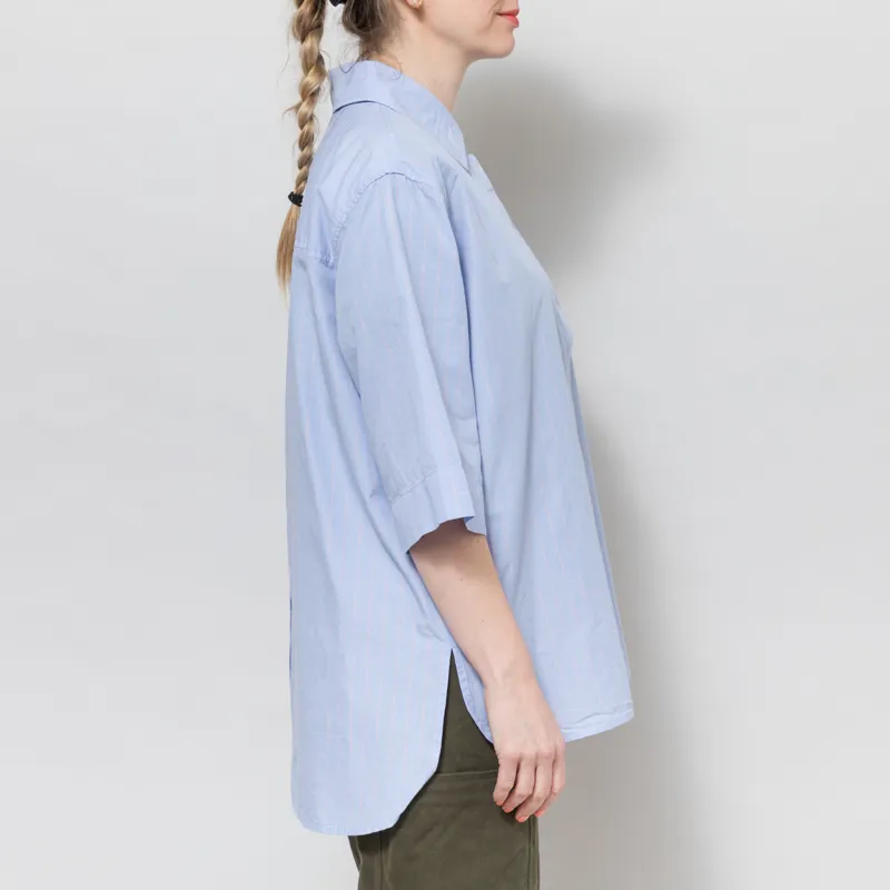 Selfhood Womens Short Sleeve Shirt Light Blue-4