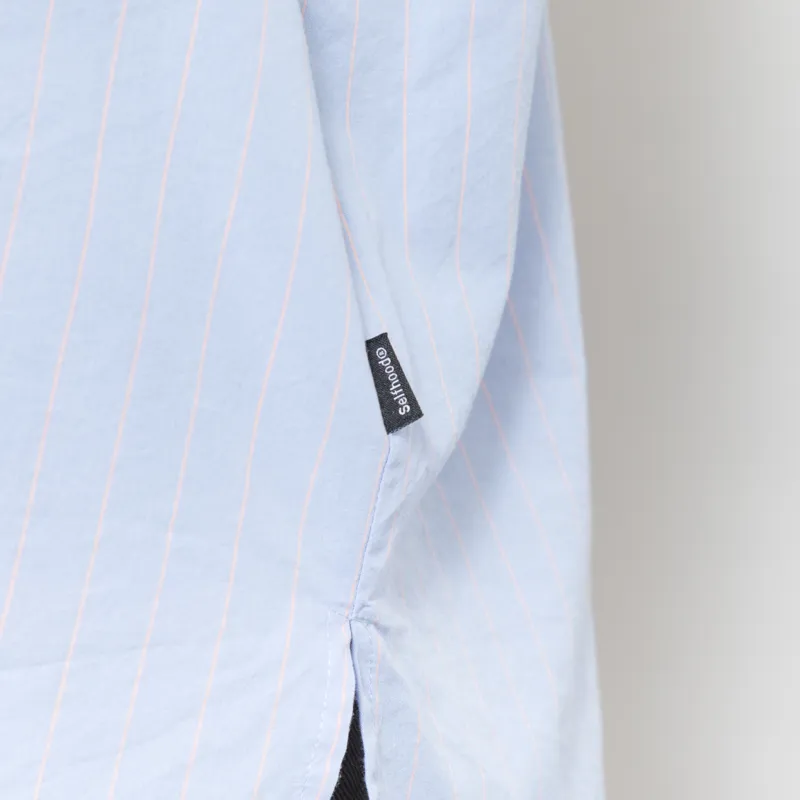 Selfhood Womens Short Sleeve Shirt Light Blue-9