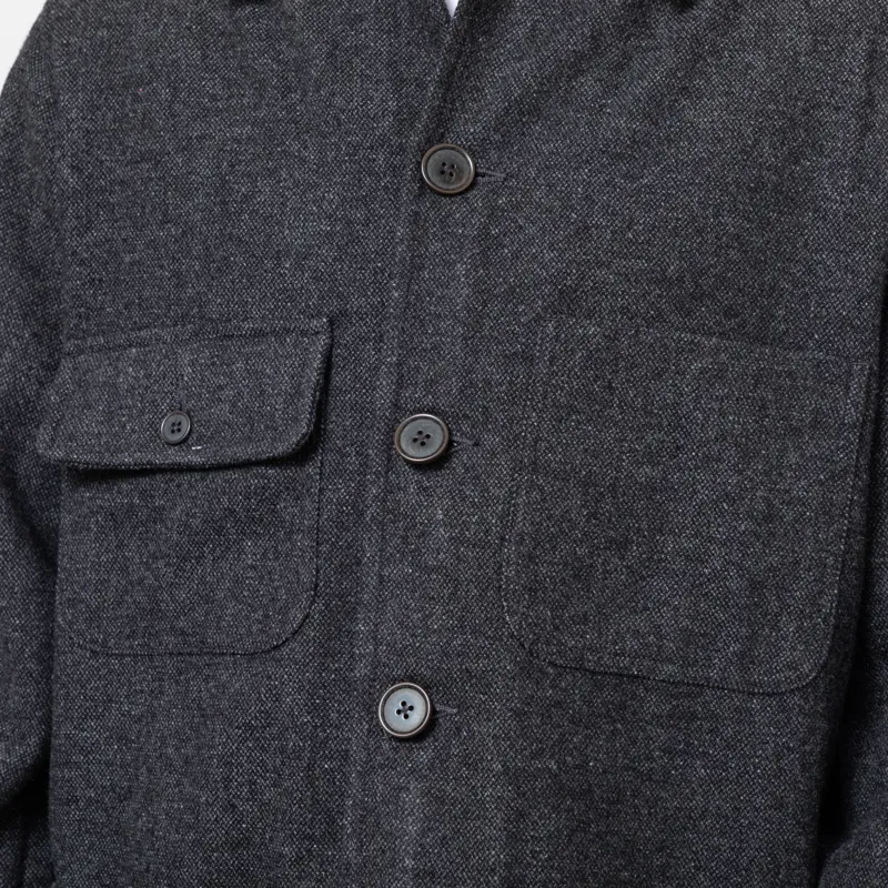 Universal Works Merchant Jacket Grey Anders Wool Upcycled-6