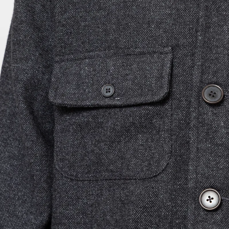 Universal Works Merchant Jacket Grey Anders Wool Upcycled-7