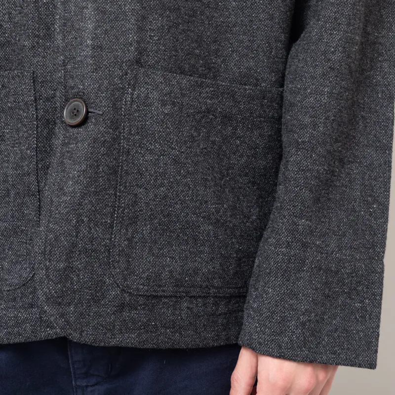 Universal Works Merchant Jacket Grey Anders Wool Upcycled-11