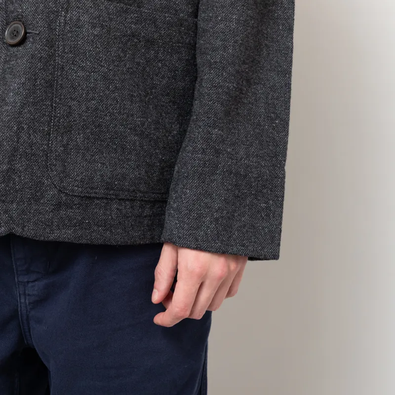 Universal Works Merchant Jacket Grey Anders Wool Upcycled-10