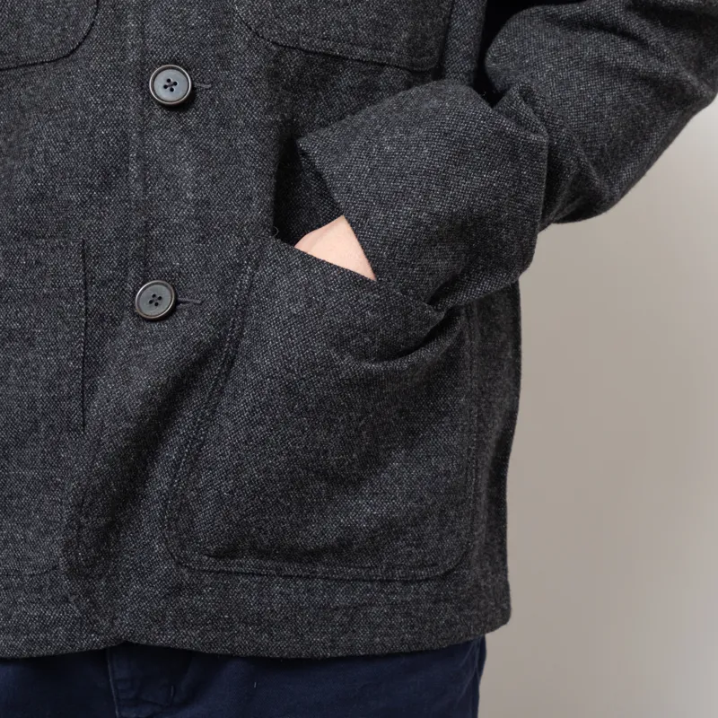 Universal Works Merchant Jacket Grey Anders Wool Upcycled-9