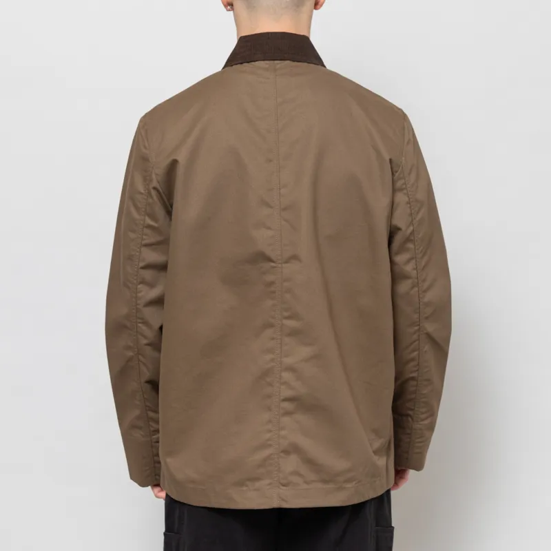 Universal Works Merchant Jacket Khaki Brushed Polytech-3