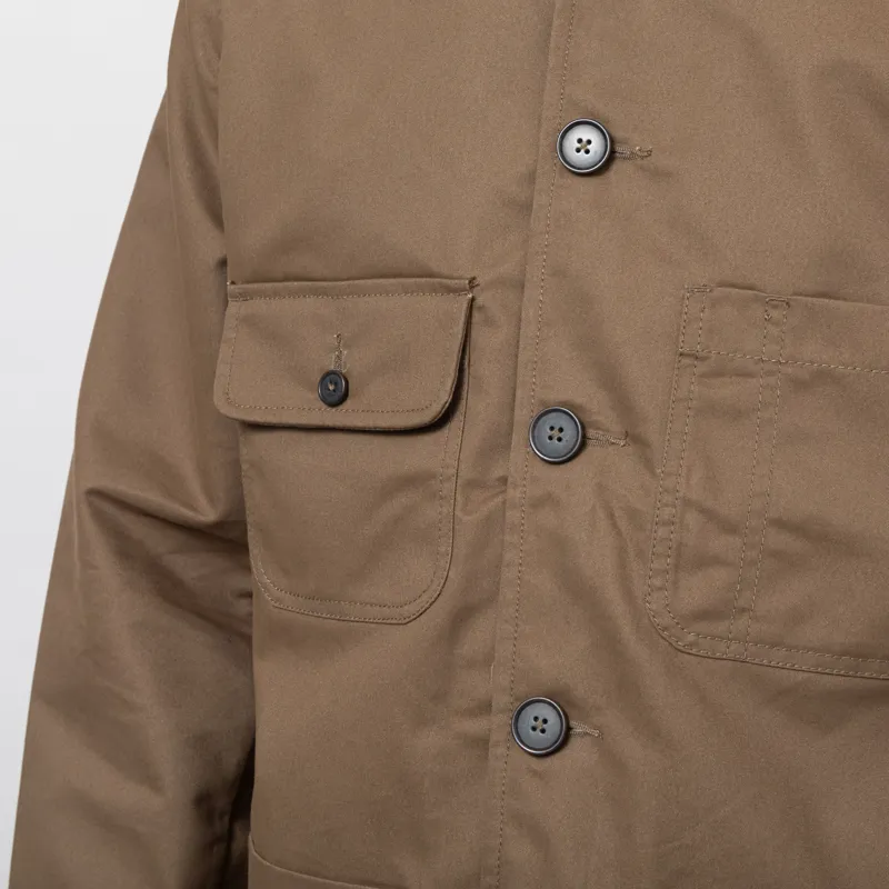 Universal Works Merchant Jacket Khaki Brushed Polytech-6