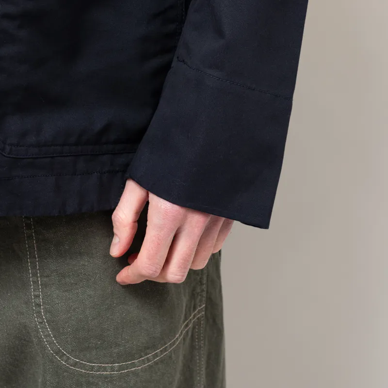 Universal Works Merchant Jacket Navy Brushed Polytech-8
