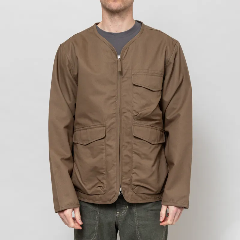 Universal Works Parachute Liner Jacket Khaki Brushed Polytech