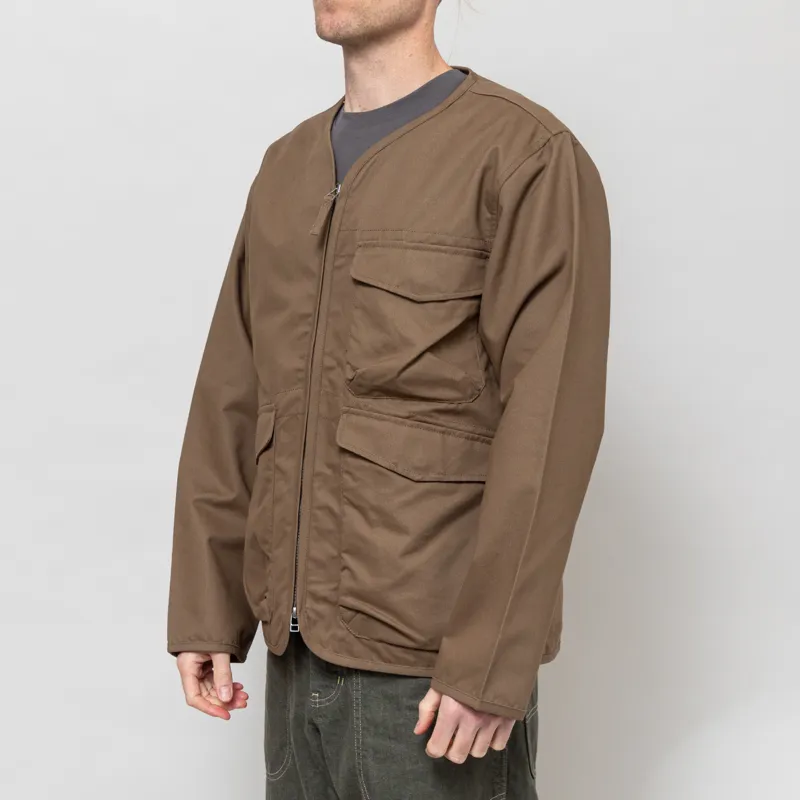 Universal Works Parachute Liner Jacket Khaki Brushed Polytech-1
