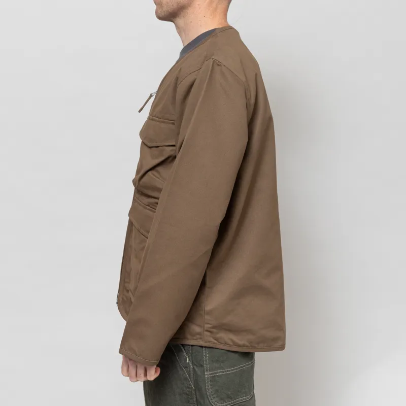Universal Works Parachute Liner Jacket Khaki Brushed Polytech-2