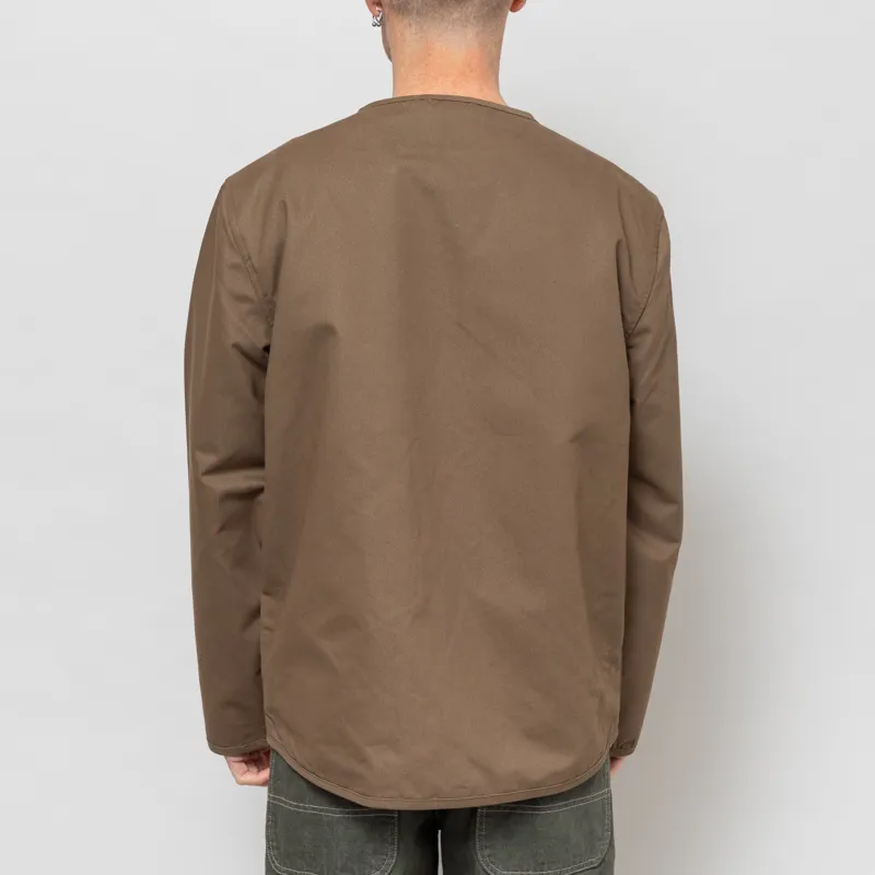 Universal Works Parachute Liner Jacket Khaki Brushed Polytech-3
