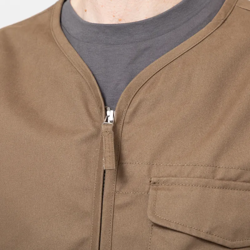 Universal Works Parachute Liner Jacket Khaki Brushed Polytech-5