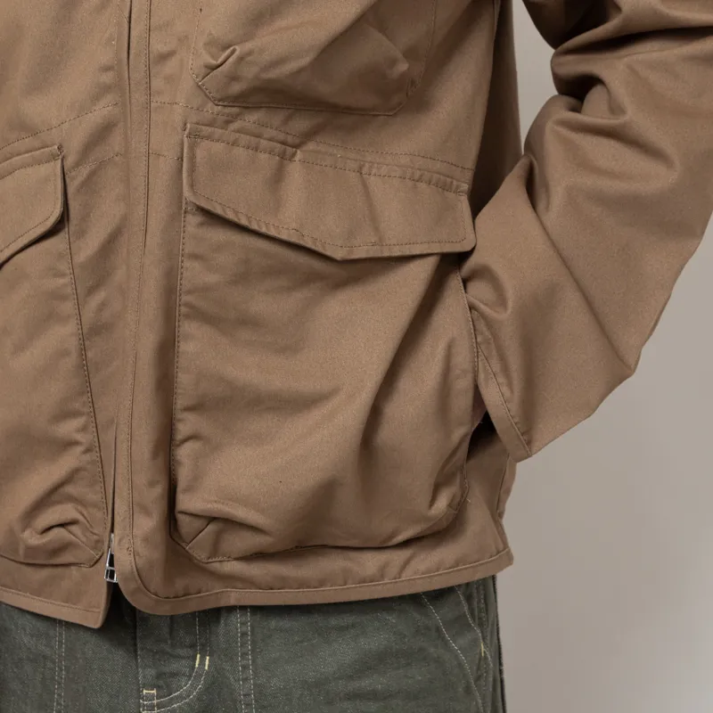 Universal Works Parachute Liner Jacket Khaki Brushed Polytech-11