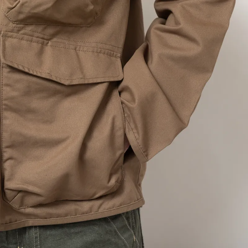Universal Works Parachute Liner Jacket Khaki Brushed Polytech-10