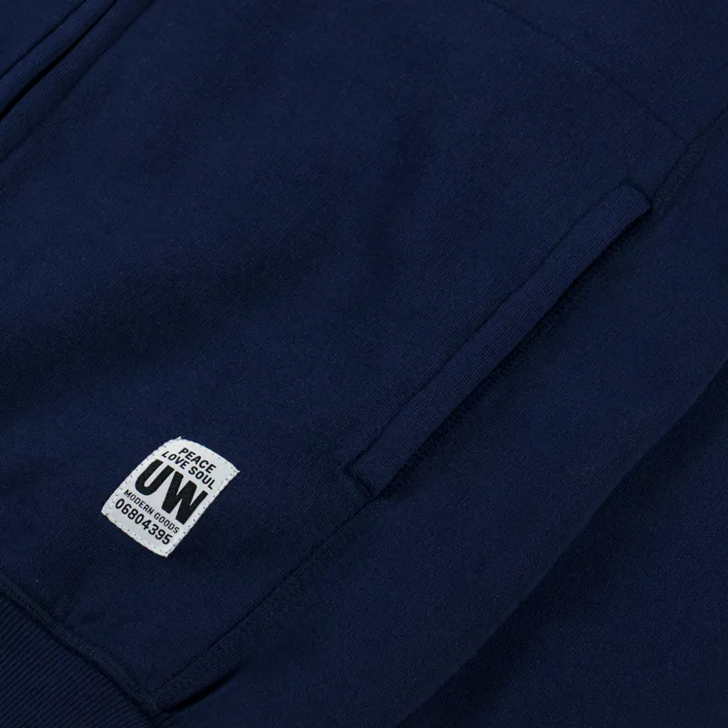 Universal Works New York Hoodie Navy-5