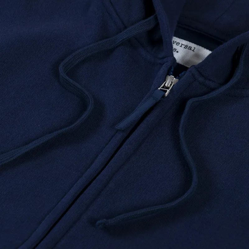 Universal Works New York Hoodie Navy-4