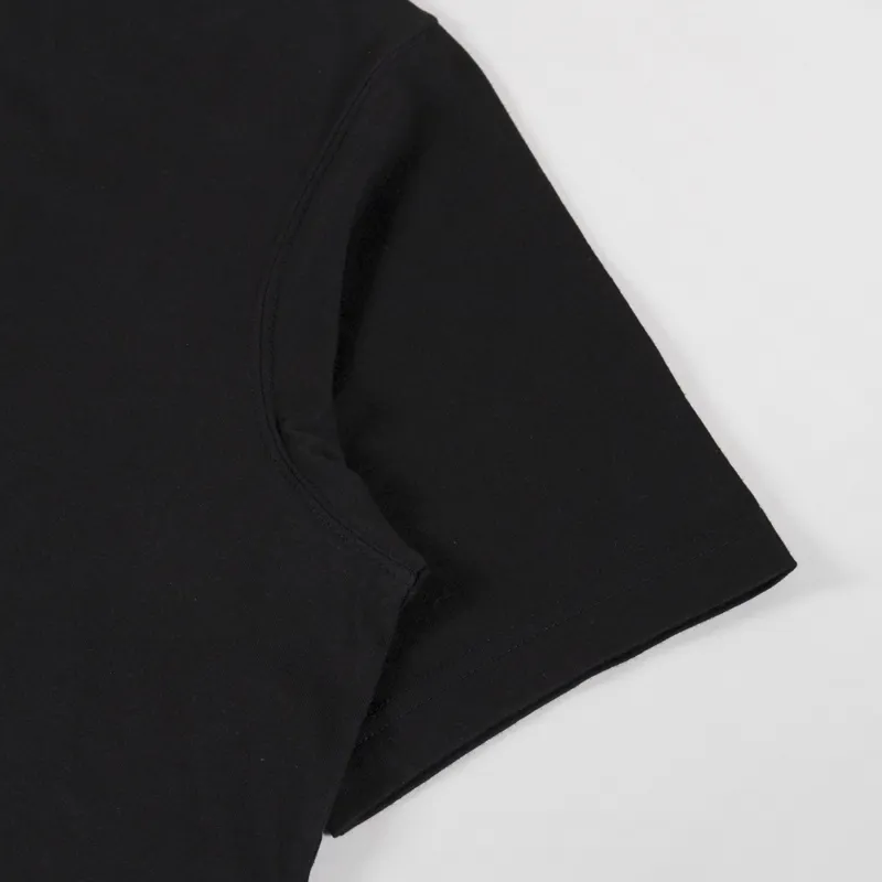 Universal Works Core T Shirt Black Single Jersey-3