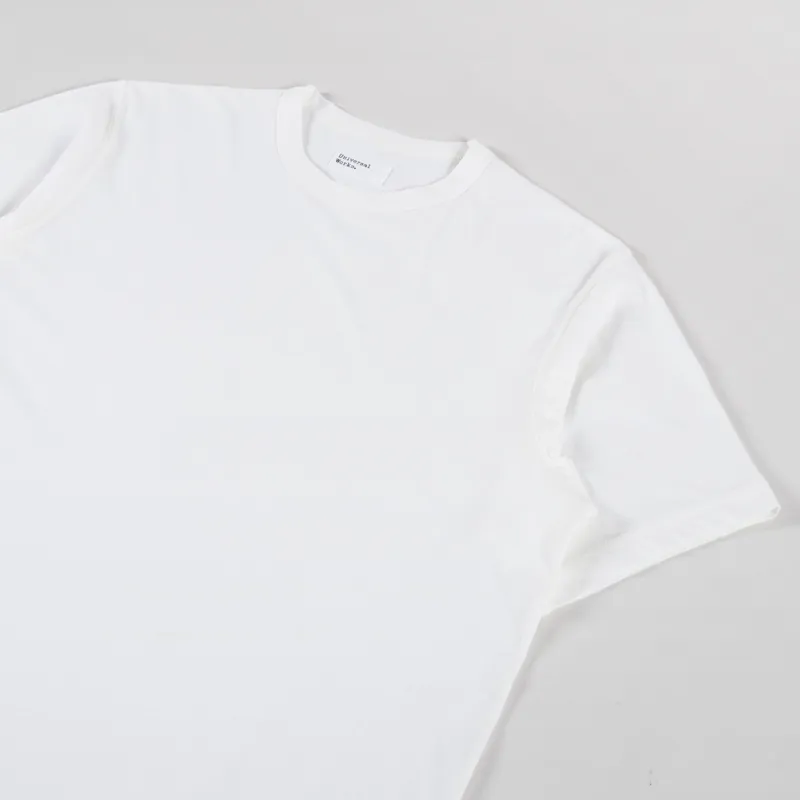 Universal Works Core T Shirt Ecru Single Jersey-1