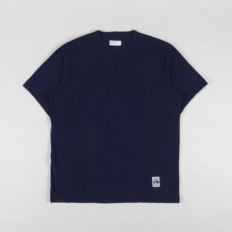 Universal Works Core T Shirt Navy Single Jersey